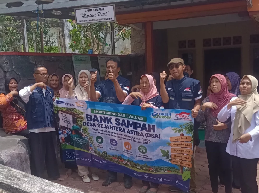 Bank Sampah Martani Putri Desa Sumberbening Jalani Penilaian dari Astra